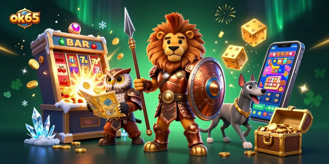 Experience the thrill of ok65 with vibrant casino animations and stunning jackpot scenes.