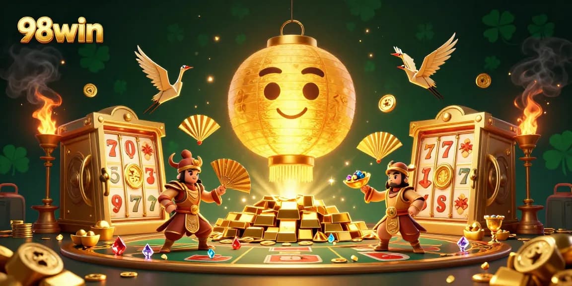 98win offers thrilling gameplay with golden treasures, lantern spirits, and lucky symbols at the casino.