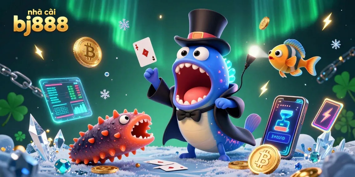 Discover the vibrant world of nhà cái bj888, where winning strategies and casino magic unite in a playful underwater scenario.