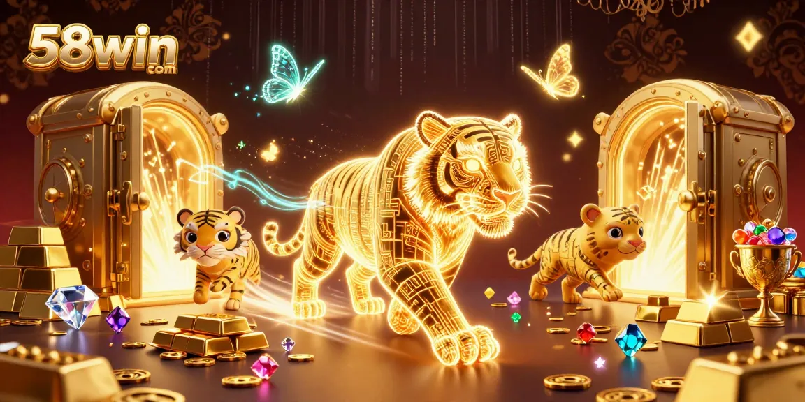 Experience thrilling games at 58win com with a vibrant digital casino full of gold and jewels.
