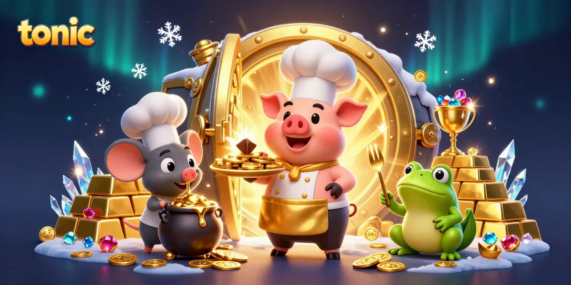 Experience the thrill of winning with tonic casino treasures in an exhilarating gold-filled scene.