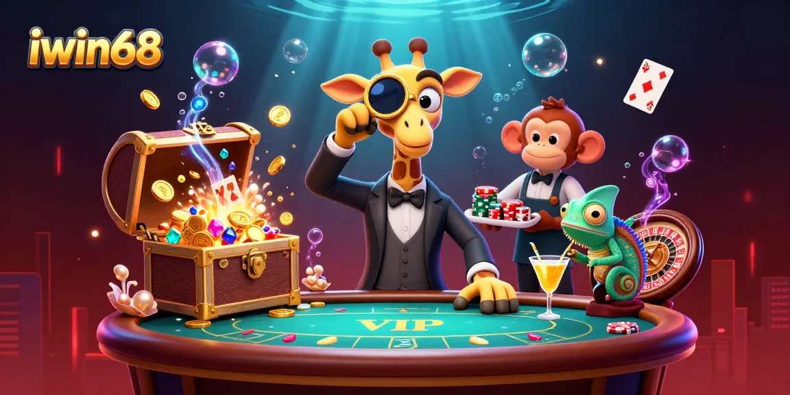 Experience thrilling gameplay at iwin68 with an exciting casino scene featuring vibrant characters and rich elements