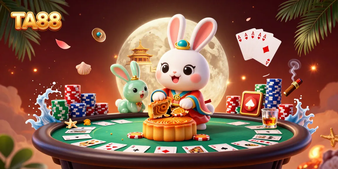 TA88 crafts a magical casino scene with vibrant poker elements and mystical characters.
