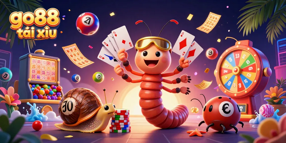 Engage in go88 tài xỉu with vibrant visuals of exciting gameplay elements and characters.