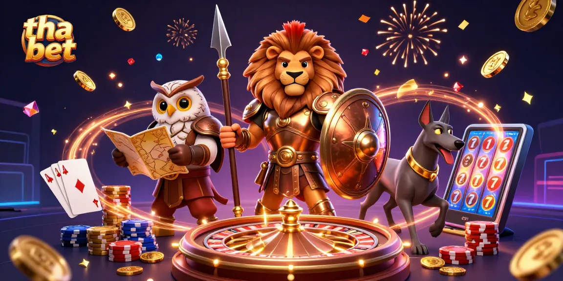 Experience winning excitement at tha bet with immersive 3D casino characters and elements.
