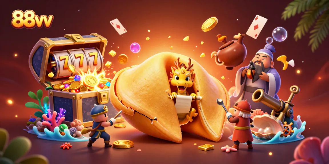 Engage in exciting gameplay at 88vv with dynamic slot reels, a wise dragon, and golden treasures.