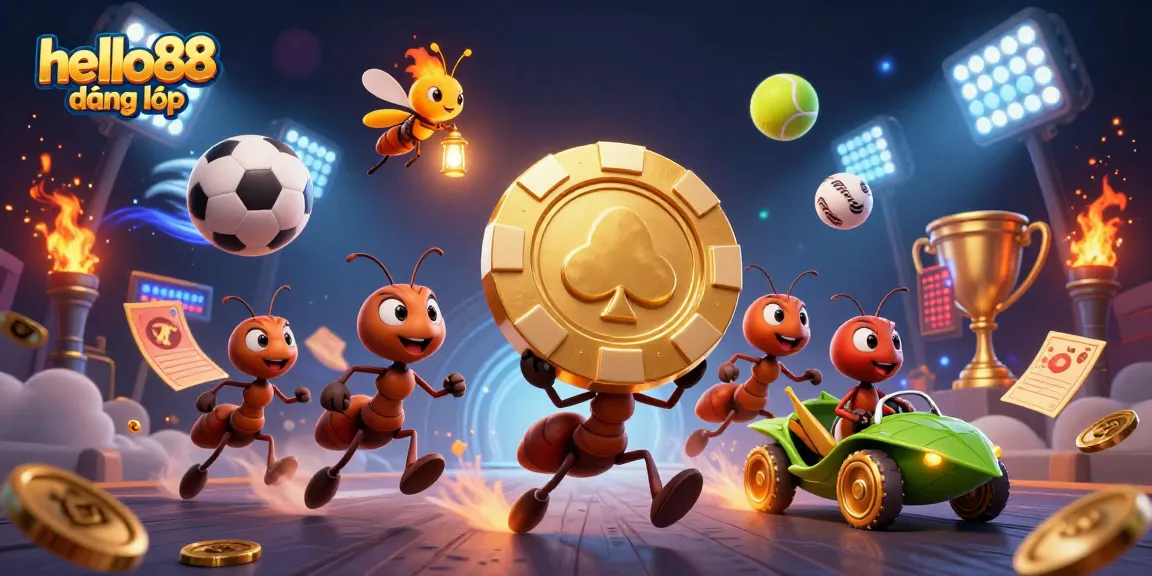 Experience the excitement at hello88 đăng nhập while animated characters engage in high-stakes gaming.