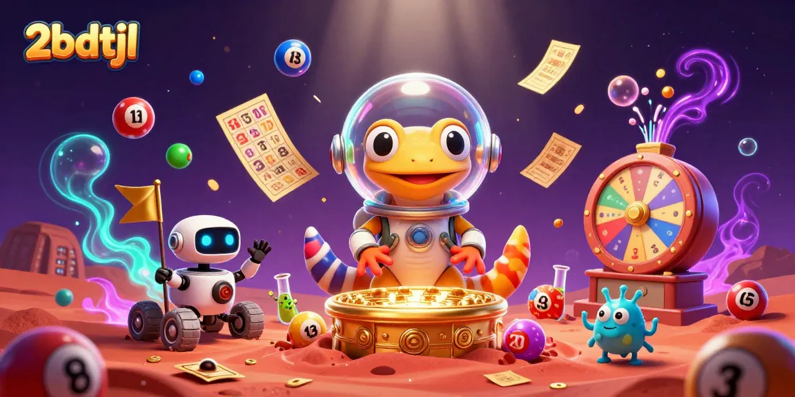 Engage in thrilling lottery action with 2bdtjl as a Martian gecko uncovers buried treasures.